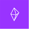 octaedre on violet background